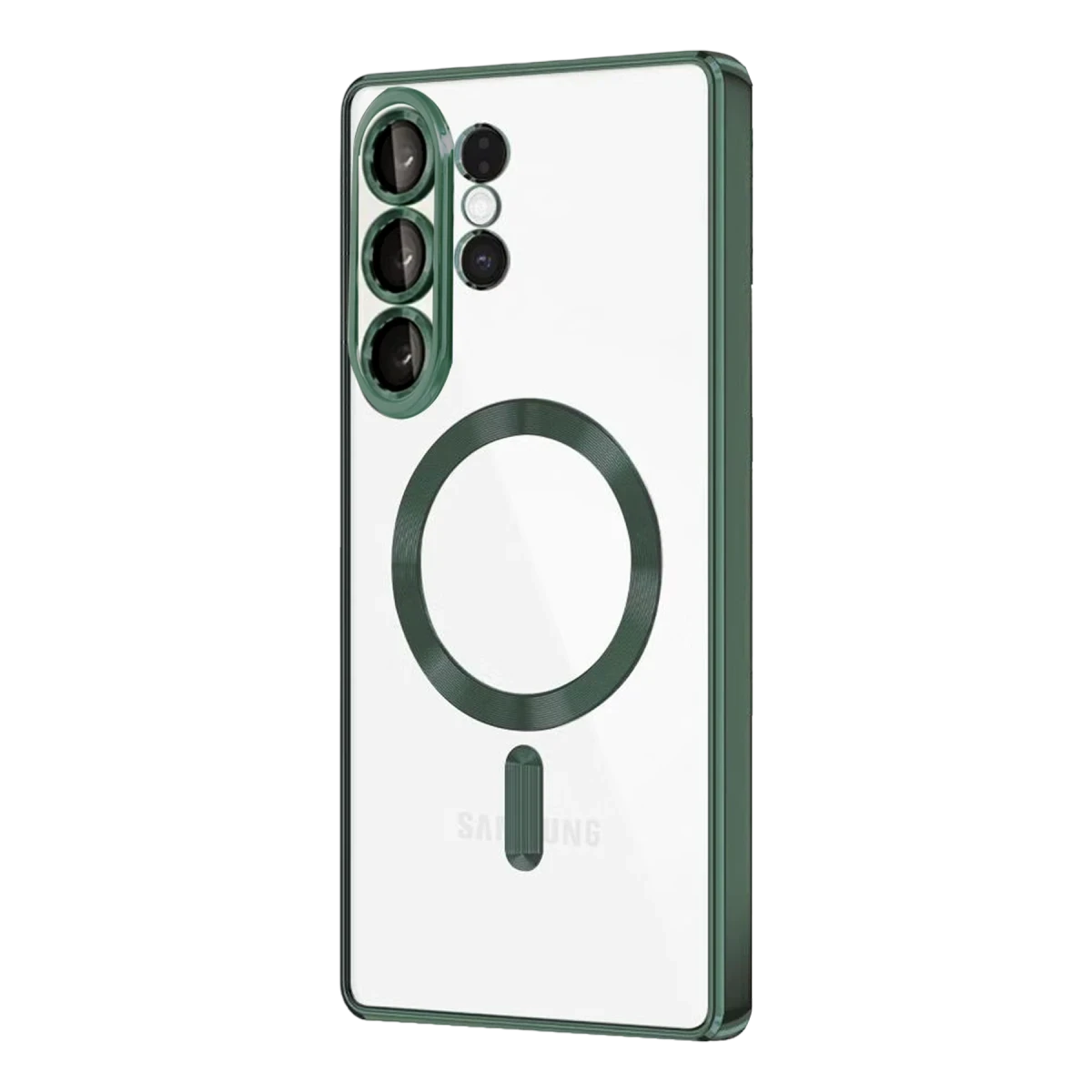 Samsung Galaxy S26 Ultra Kross Magneticsafe Kapak - Koyu Yeşil