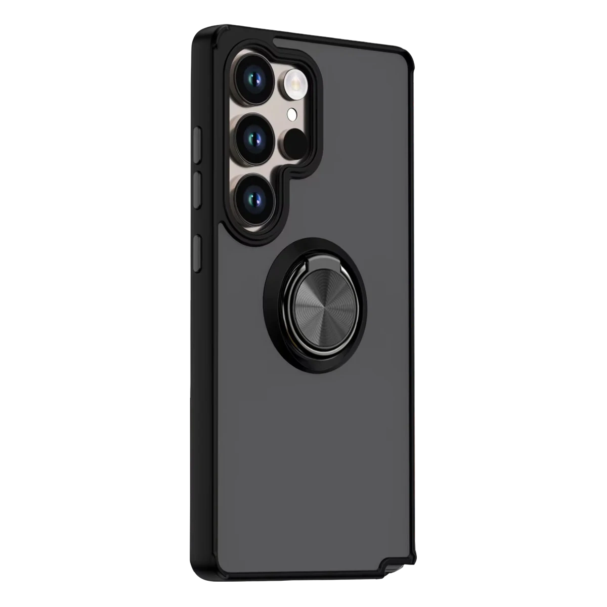 Samsung Galaxy S26 Ultra Montreal Yüzüklü Silikon Kapak - Siyah