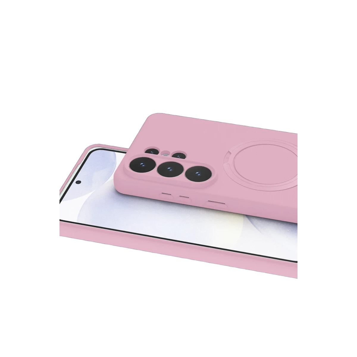 Samsung Galaxy S26 Ultra Regal Magsafe Standlı Kapak - Açık Pembe
