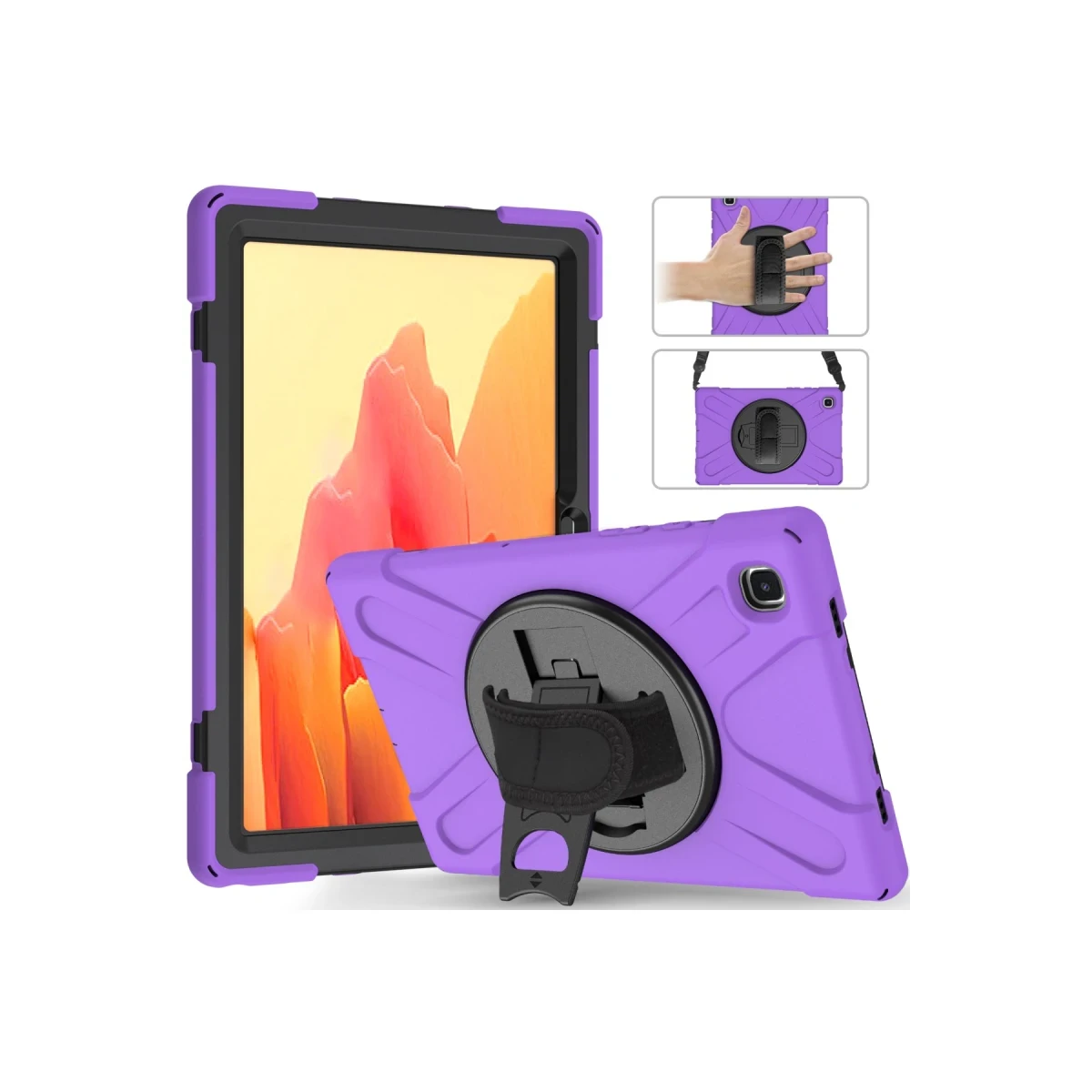 Samsung Galaxy T220 Tab A7 Lite 8.7 Kılıf Amazing Tablet Kapak - Mor