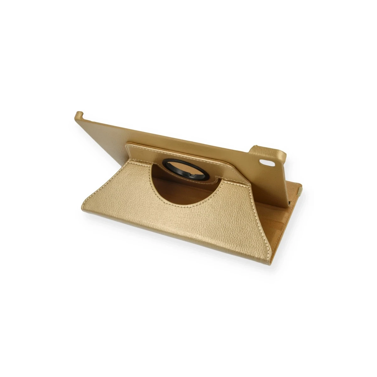 Samsung Galaxy T500 Tab A7 10.4 Kılıf 360 Tablet Deri Kılıf - Gold