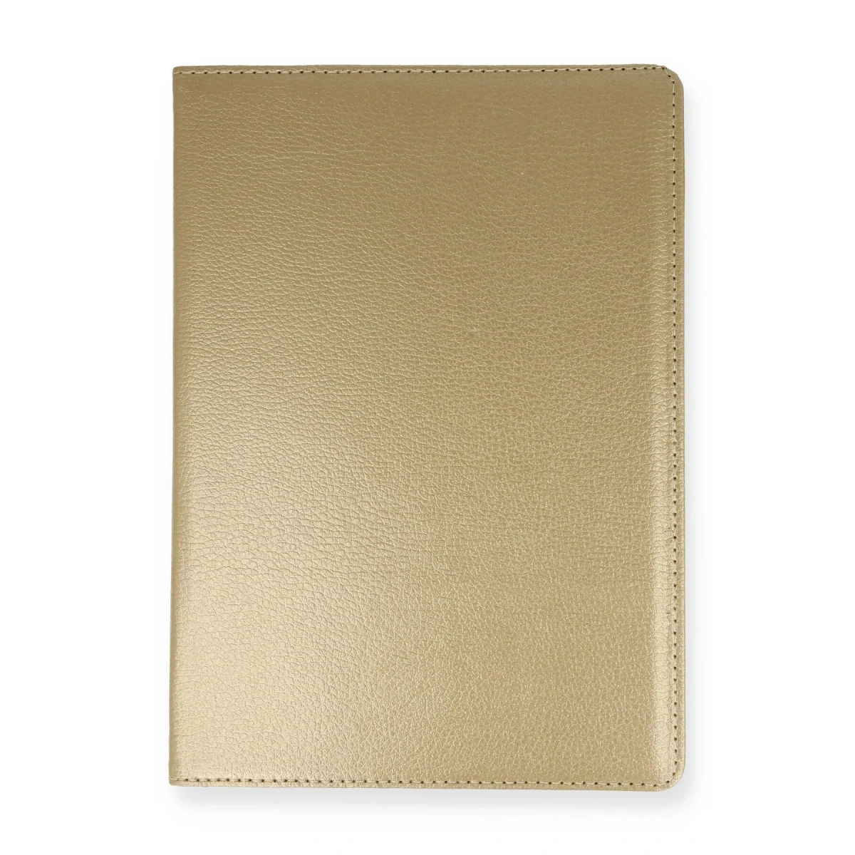 Samsung Galaxy T500 Tab A7 10.4 Kılıf 360 Tablet Deri Kılıf - Gold