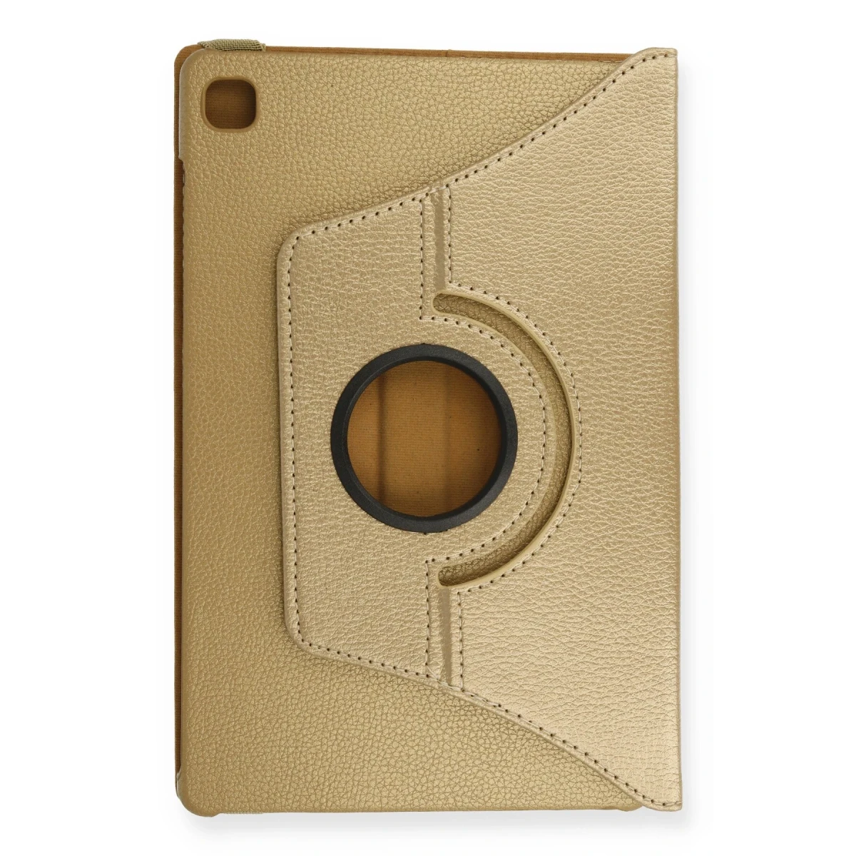 Samsung Galaxy T500 Tab A7 10.4 Kılıf 360 Tablet Deri Kılıf - Gold