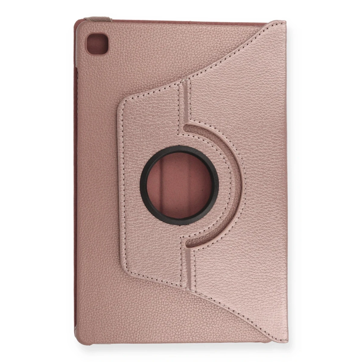 Samsung Galaxy T500 Tab A7 10.4 Kılıf 360 Tablet Deri Kılıf - Rose Gold