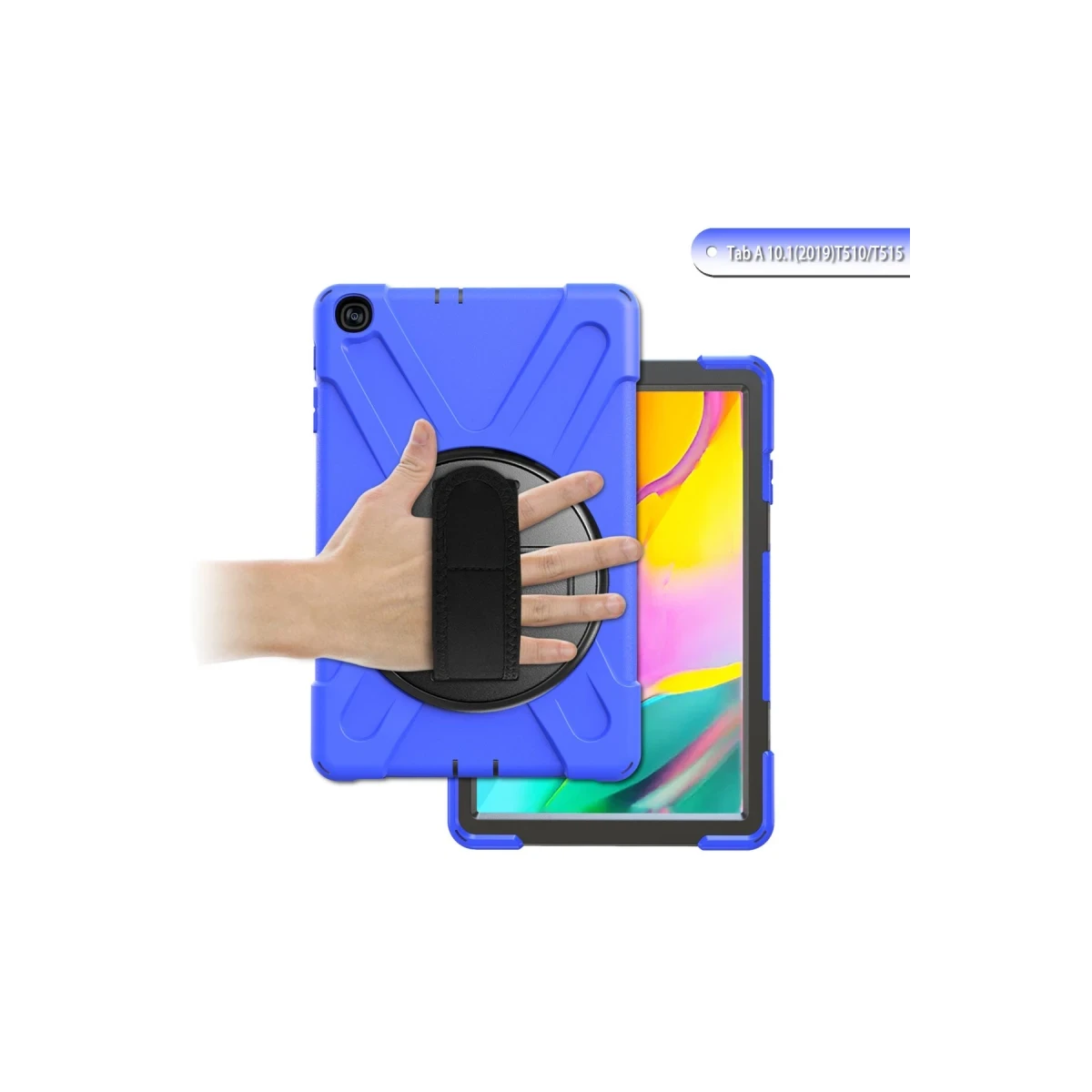 Samsung Galaxy T510 Tab A 10.1 Kılıf Amazing Tablet Kapak - Mavi