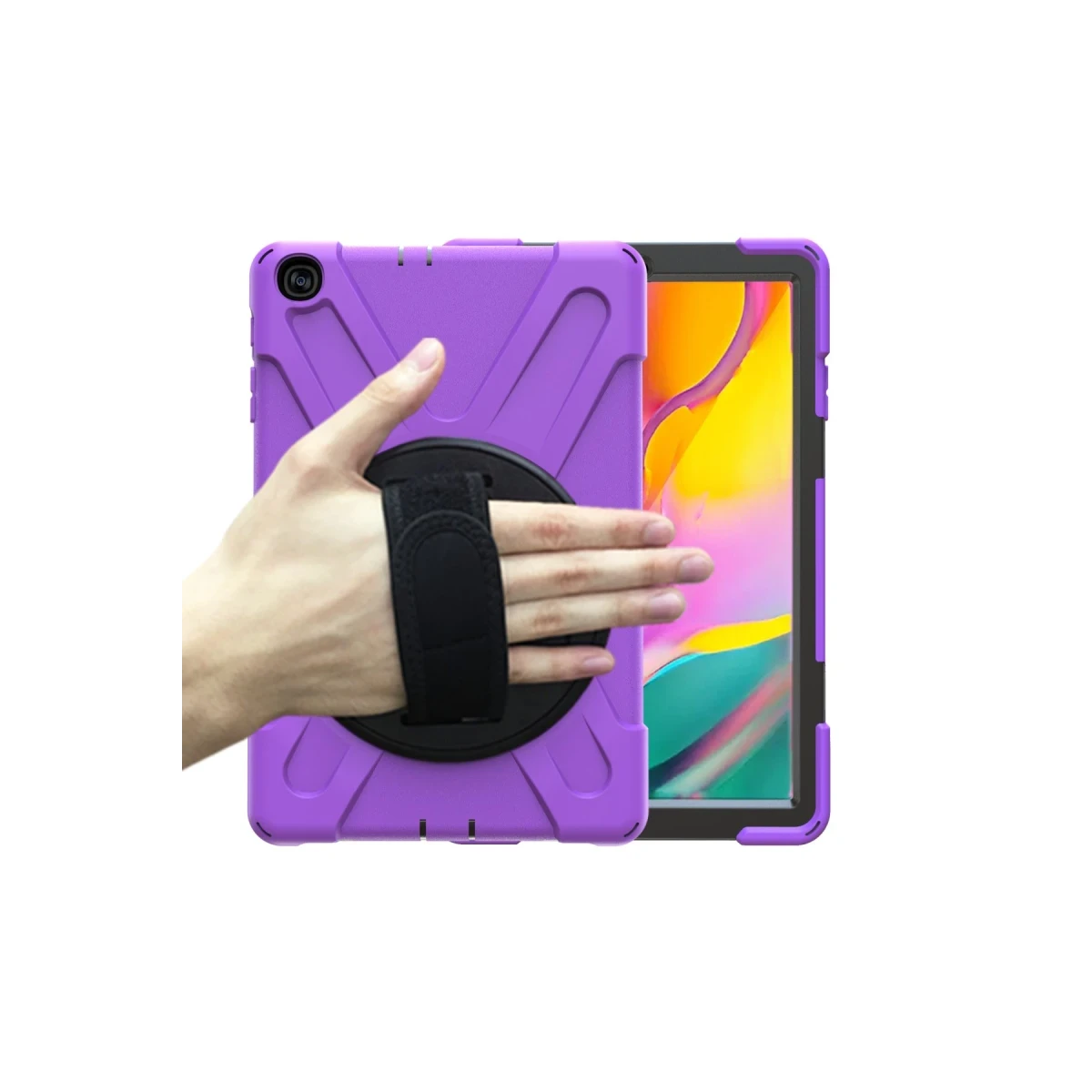 Samsung Galaxy T510 Tab A 10.1 Kılıf Amazing Tablet Kapak - Mor