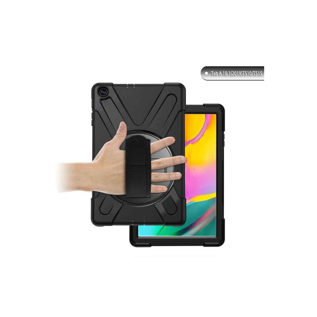 Samsung Galaxy T510 Tab A 10.1 Kılıf Amazing Tablet Kapak - Siyah