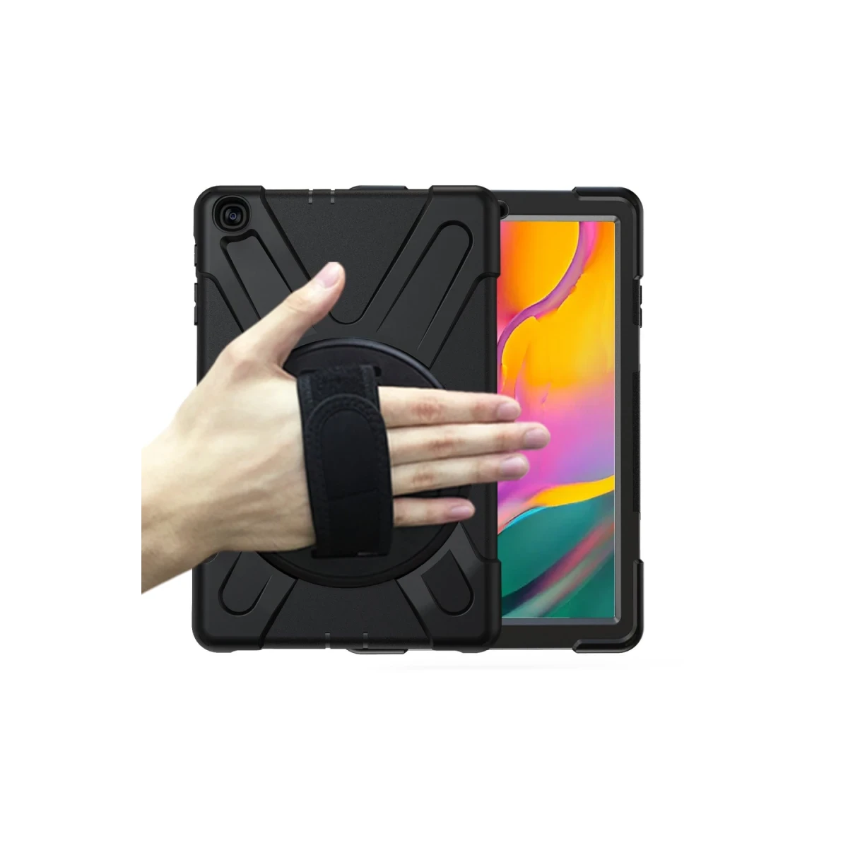 Samsung Galaxy T510 Tab A 10.1 Kılıf Amazing Tablet Kapak - Siyah