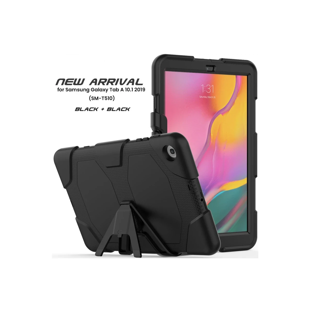 Samsung Galaxy T510 Tab A 10.1 Kılıf Griffin Tablet Kapak - Siyah