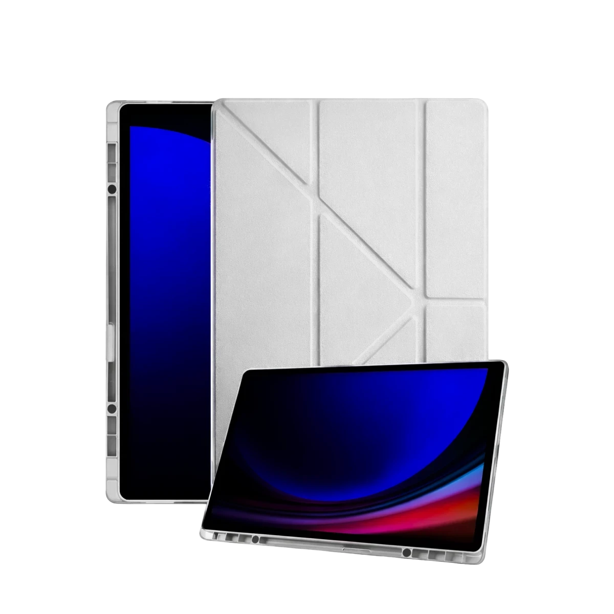 Samsung Galaxy Tab A11 Plus Kalemlikli Mars Tablet Kılıfı - Gri
