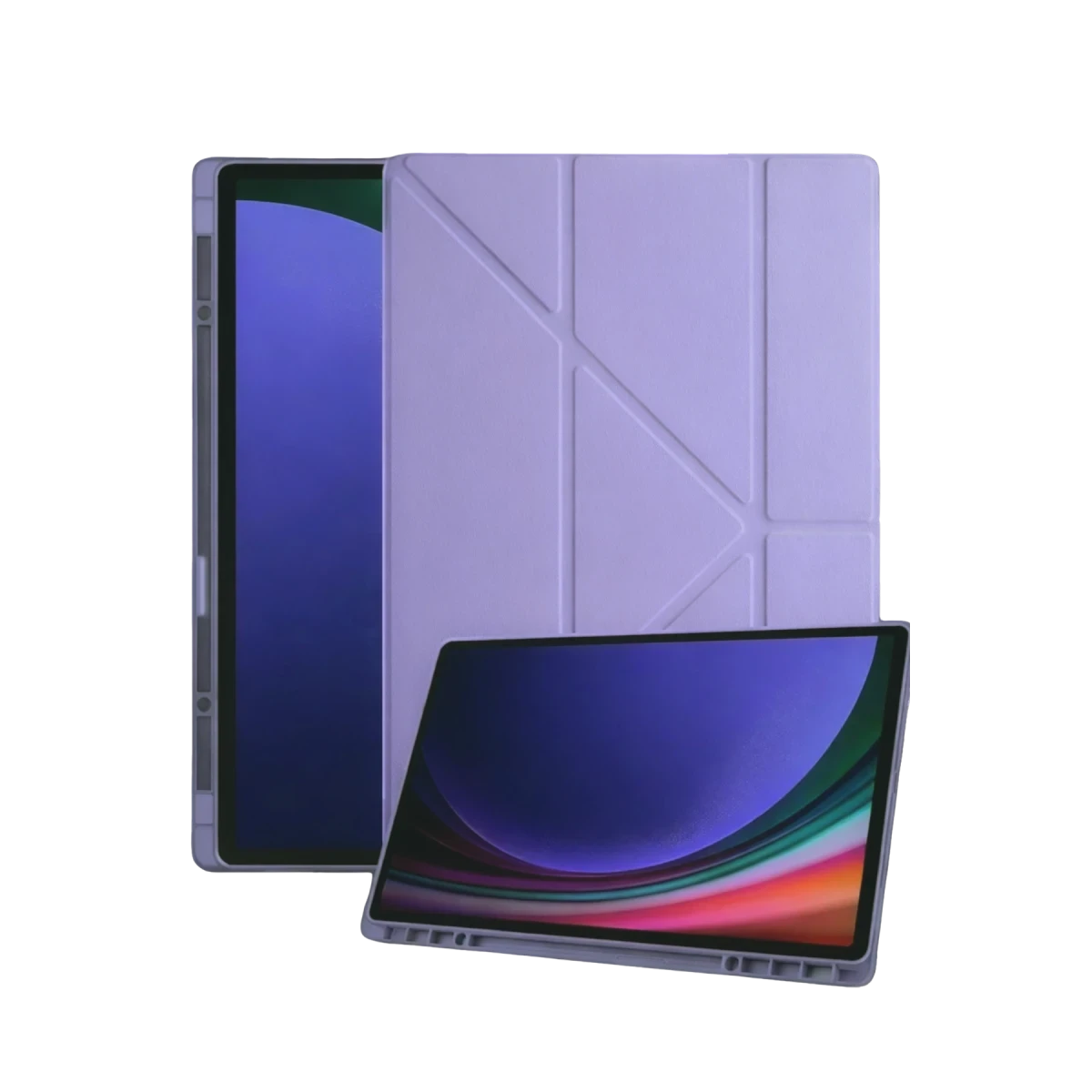 Samsung Galaxy Tab A11 Plus Kalemlikli Mars Tablet Kılıfı - Lila