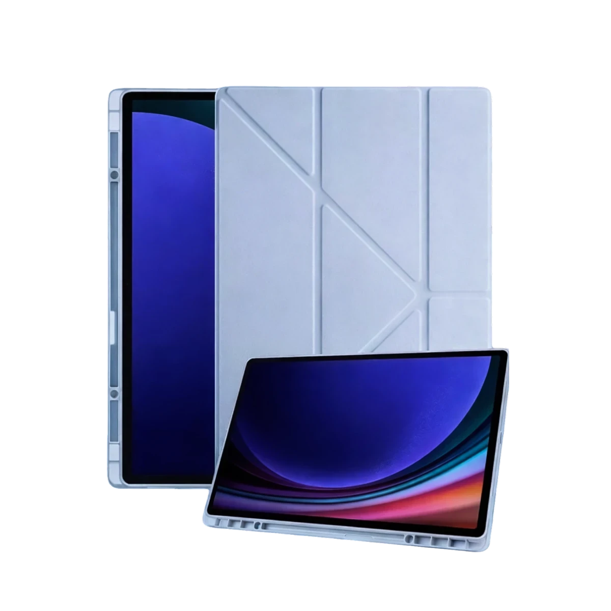 Samsung Galaxy Tab A11 Plus Kalemlikli Mars Tablet Kılıfı - Mavi