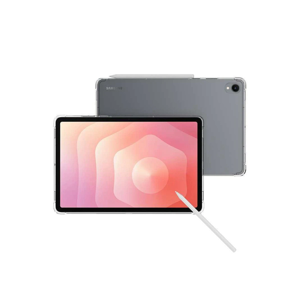 Samsung Galaxy Tab S11 Kılıf Anti Shock Tablet Silikon - Şeffaf