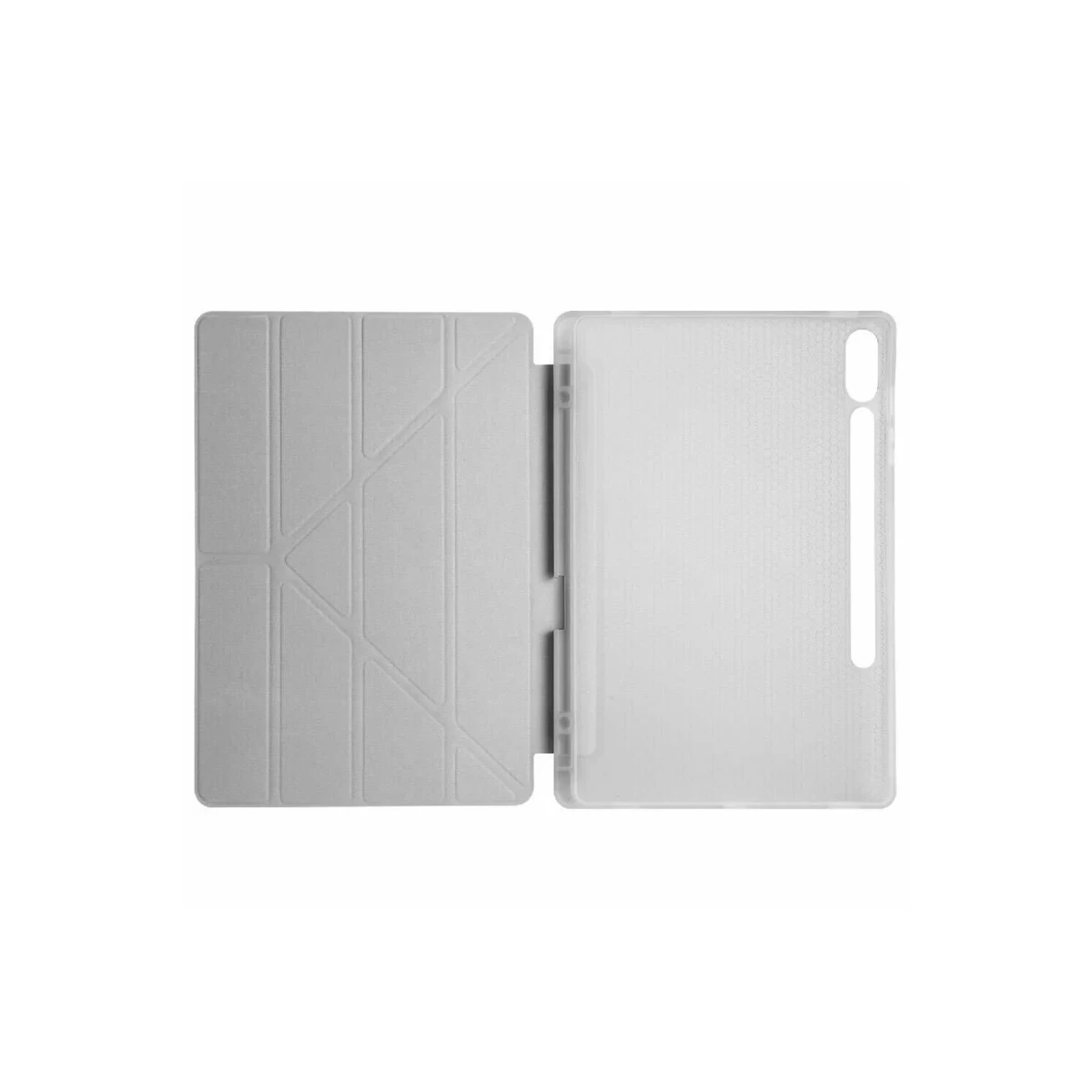 Samsung Galaxy X510 Tab S9 FE 11 Kılıf Kalemlikli Mars Tablet Kılıfı - Gri