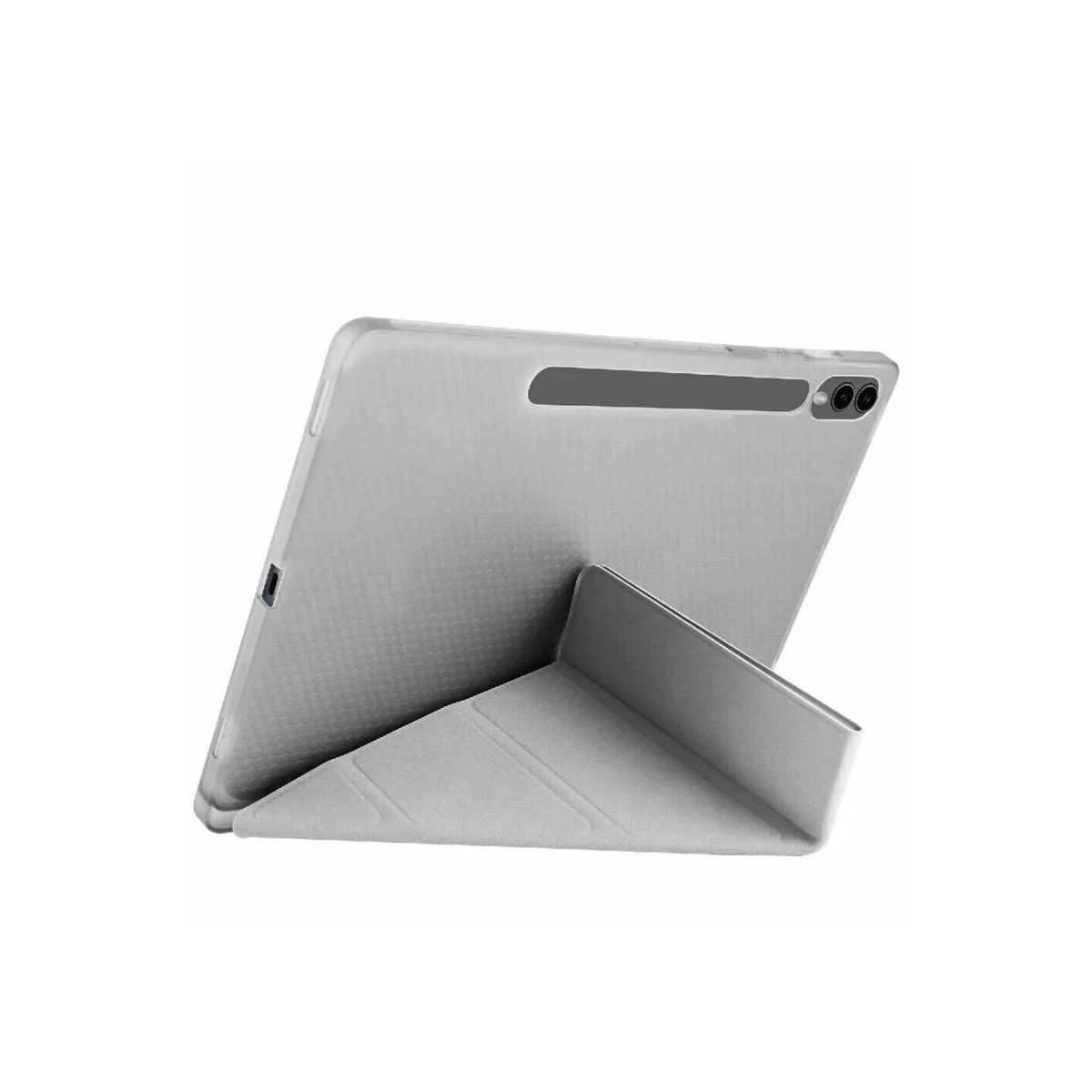 Samsung Galaxy X510 Tab S9 FE 11 Kılıf Kalemlikli Mars Tablet Kılıfı - Koyu Gri