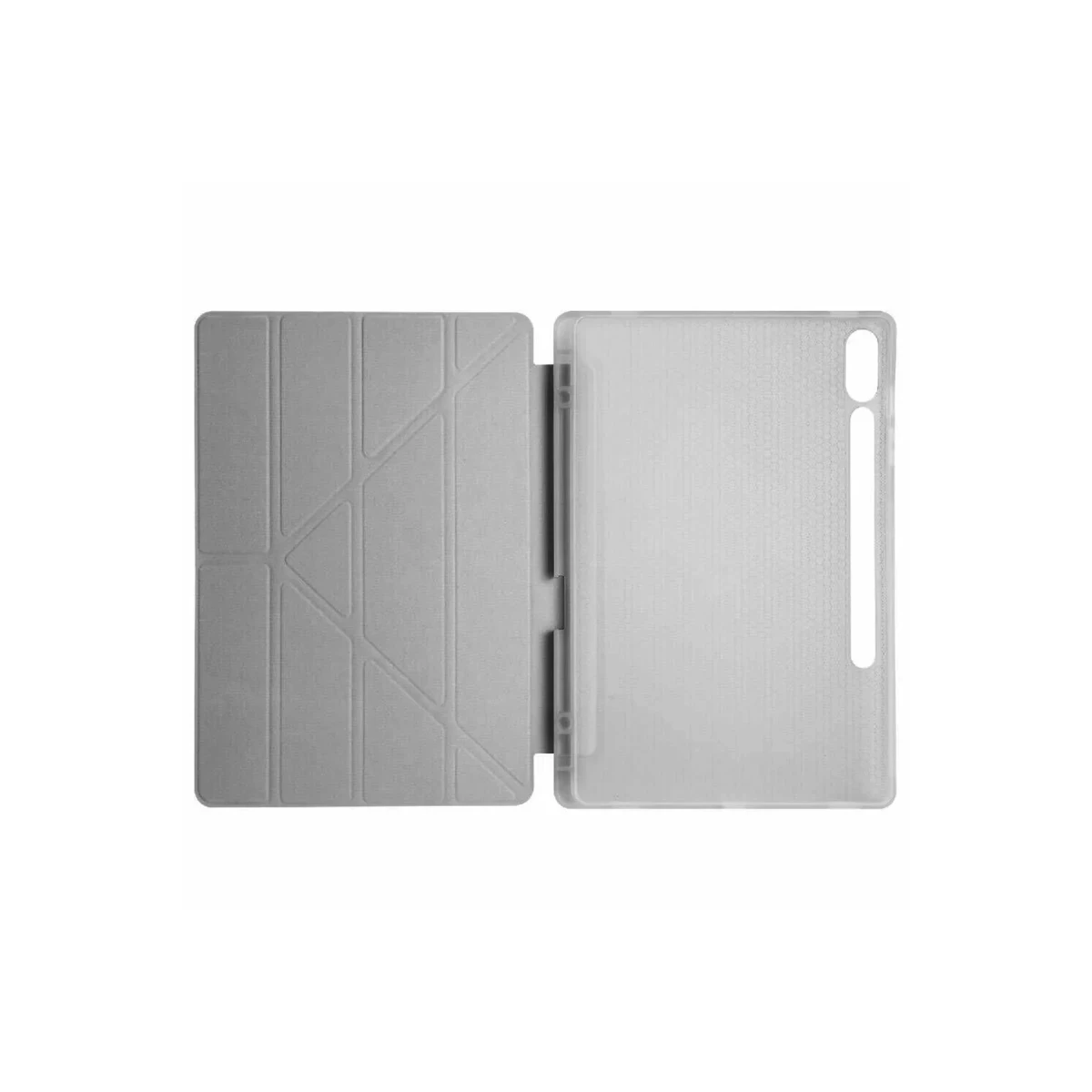 Samsung Galaxy X510 Tab S9 FE 11 Kılıf Kalemlikli Mars Tablet Kılıfı - Koyu Gri
