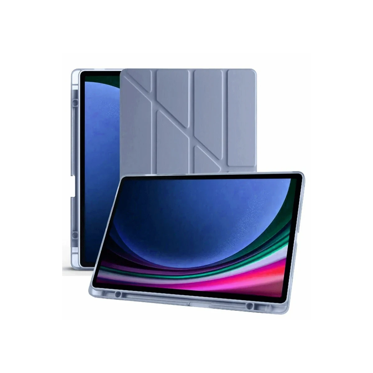 Samsung Galaxy X510 Tab S9 FE 11 Kılıf Kalemlikli Mars Tablet Kılıfı - Lavender