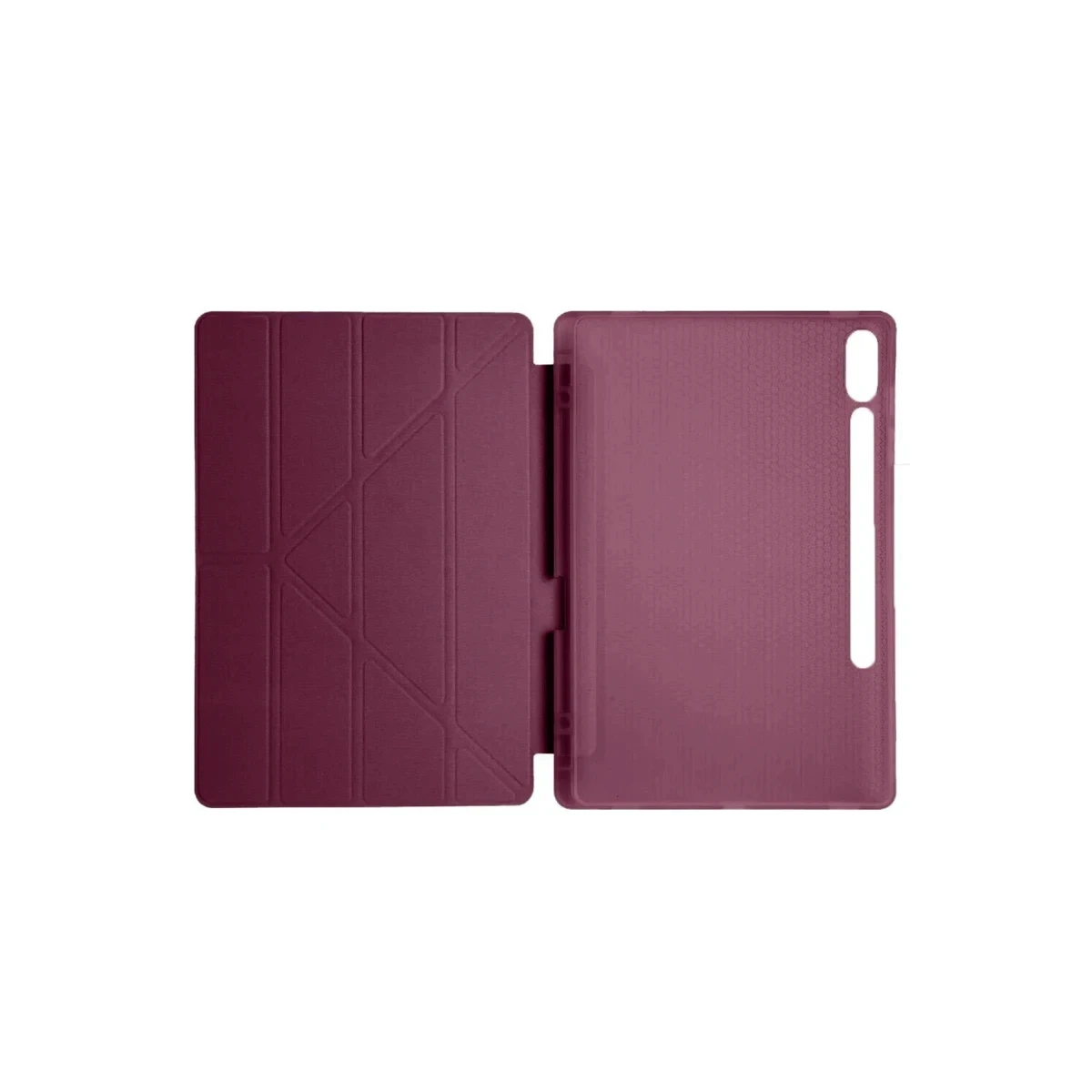 Samsung Galaxy X510 Tab S9 FE 11 Kılıf Kalemlikli Mars Tablet Kılıfı - Mürdüm