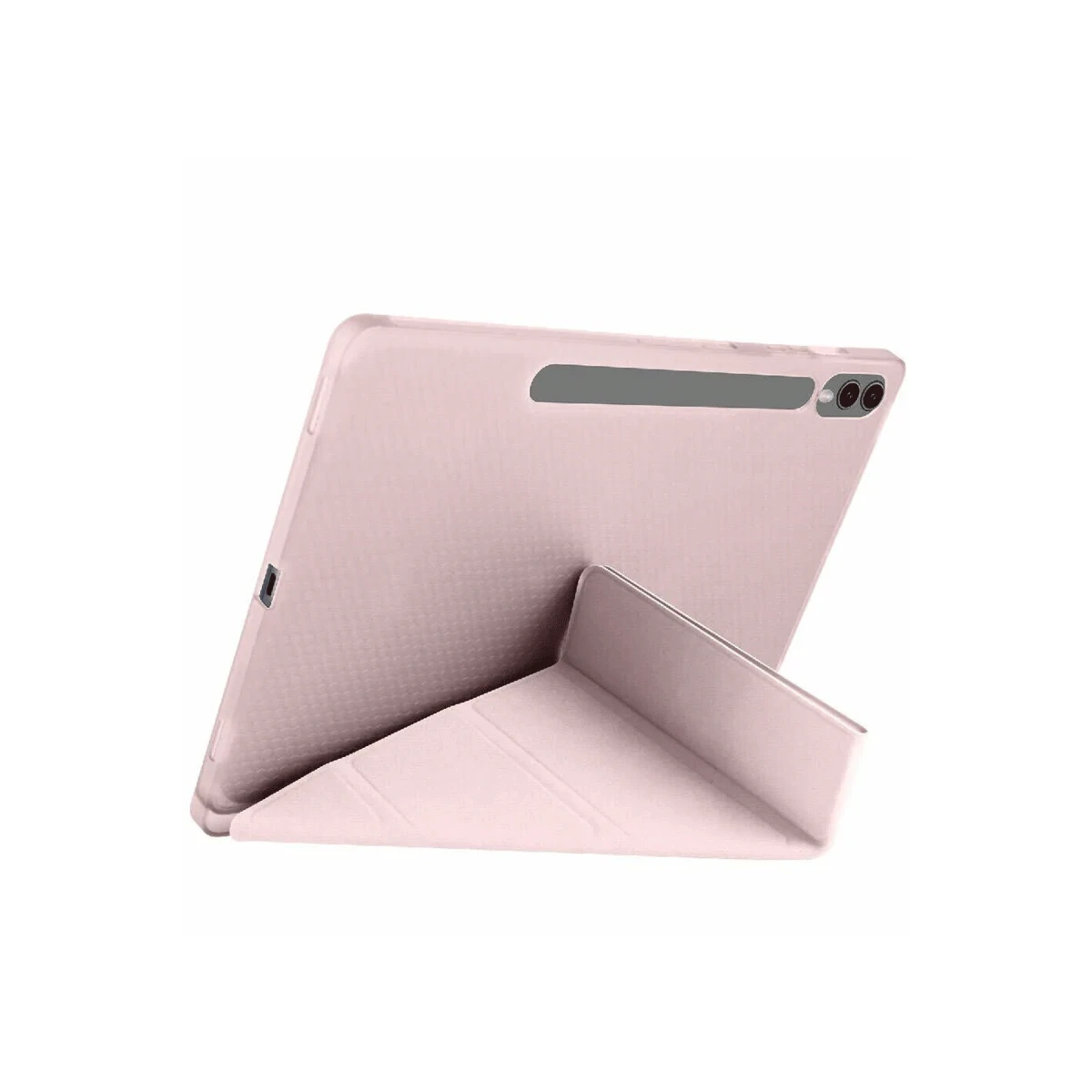 Samsung Galaxy X510 Tab S9 FE 11 Kılıf Kalemlikli Mars Tablet Kılıfı - Rose Gold