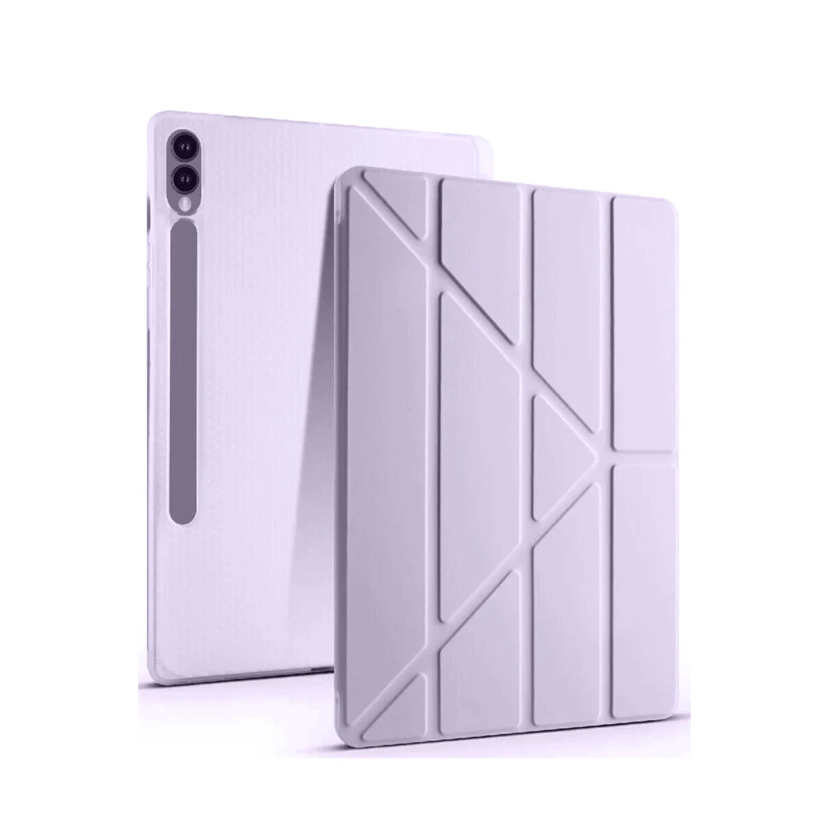 Samsung Galaxy X610 Tab S9 FE Plus 12.4 Kılıf Kalemlikli Mars Tablet Kılıfı - Lila