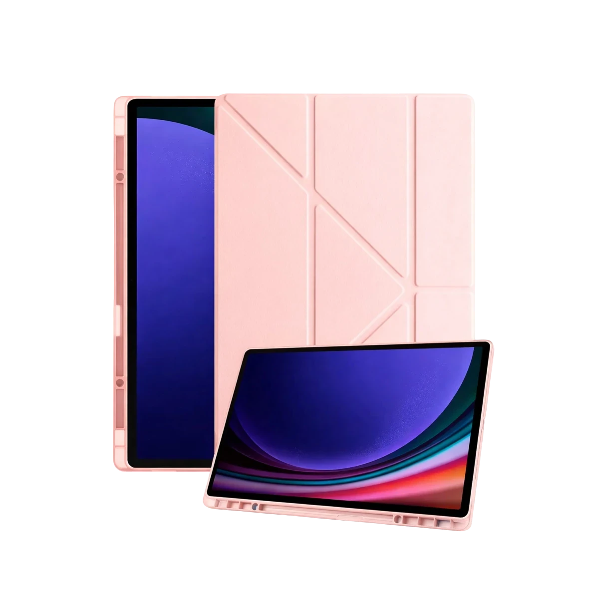 Samsung Galaxy X930 Tab S11 Ultra 14.6 Kalemlikli Mars Tablet Kılıfı - Rose Gold