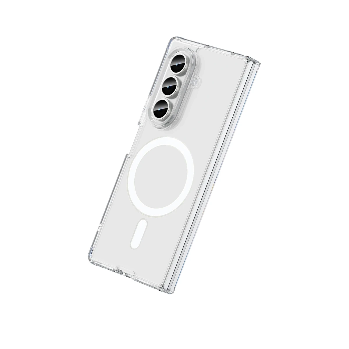 Samsung Galaxy Z Fold 7 Kılıf Magneticsafe Şeffaf Silikon - Şeffaf