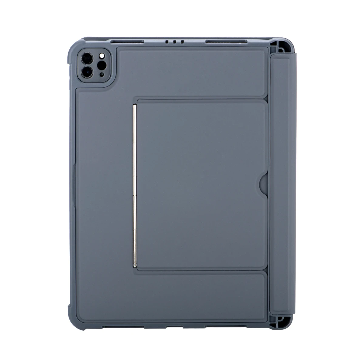 Apple T5510D iPad Pro 13 (2024) Kılıf Palermo Ledli Klavyeli Standlı Tablet Kılıfı - Siyah