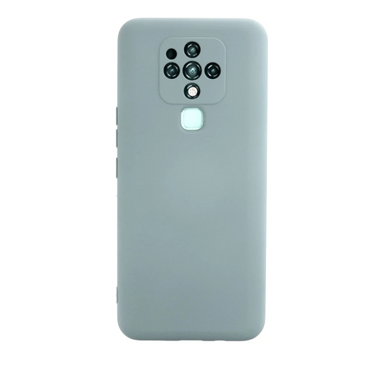 Tecno Camon 16 Kılıf Nano içi Kadife Silikon - Buz Mavisi