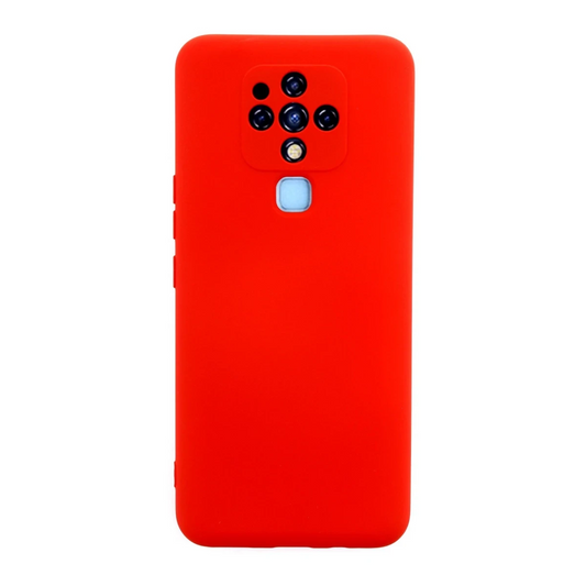 Tecno Camon 16 Kılıf Nano içi Kadife Silikon - Kırmızı