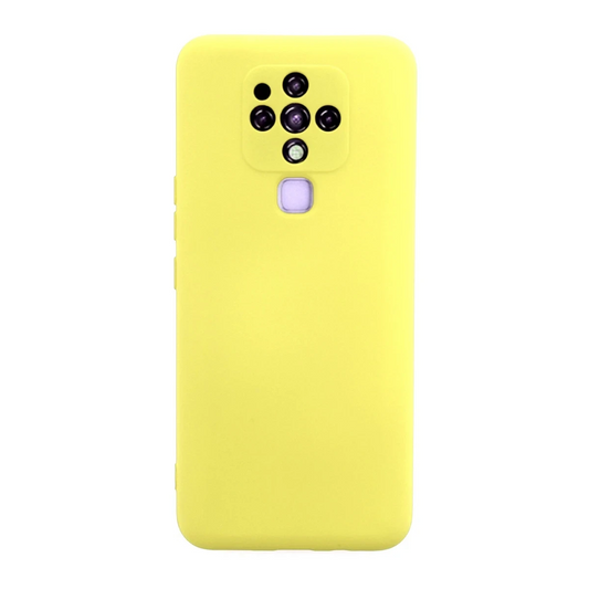 Tecno Camon 16 Kılıf Nano içi Kadife Silikon - Sarı