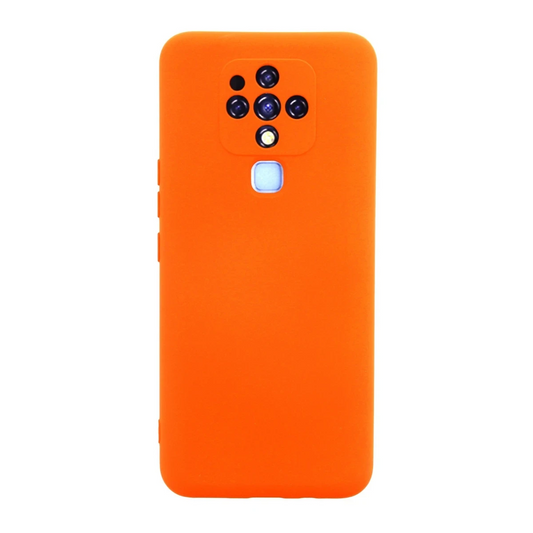 Tecno Camon 16 Kılıf Nano içi Kadife Silikon - Turuncu