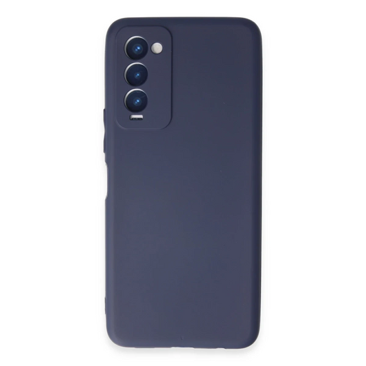 Tecno Camon 18 Kılıf First Silikon - Lacivert