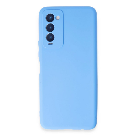Tecno Camon 18 Kılıf First Silikon - Mavi
