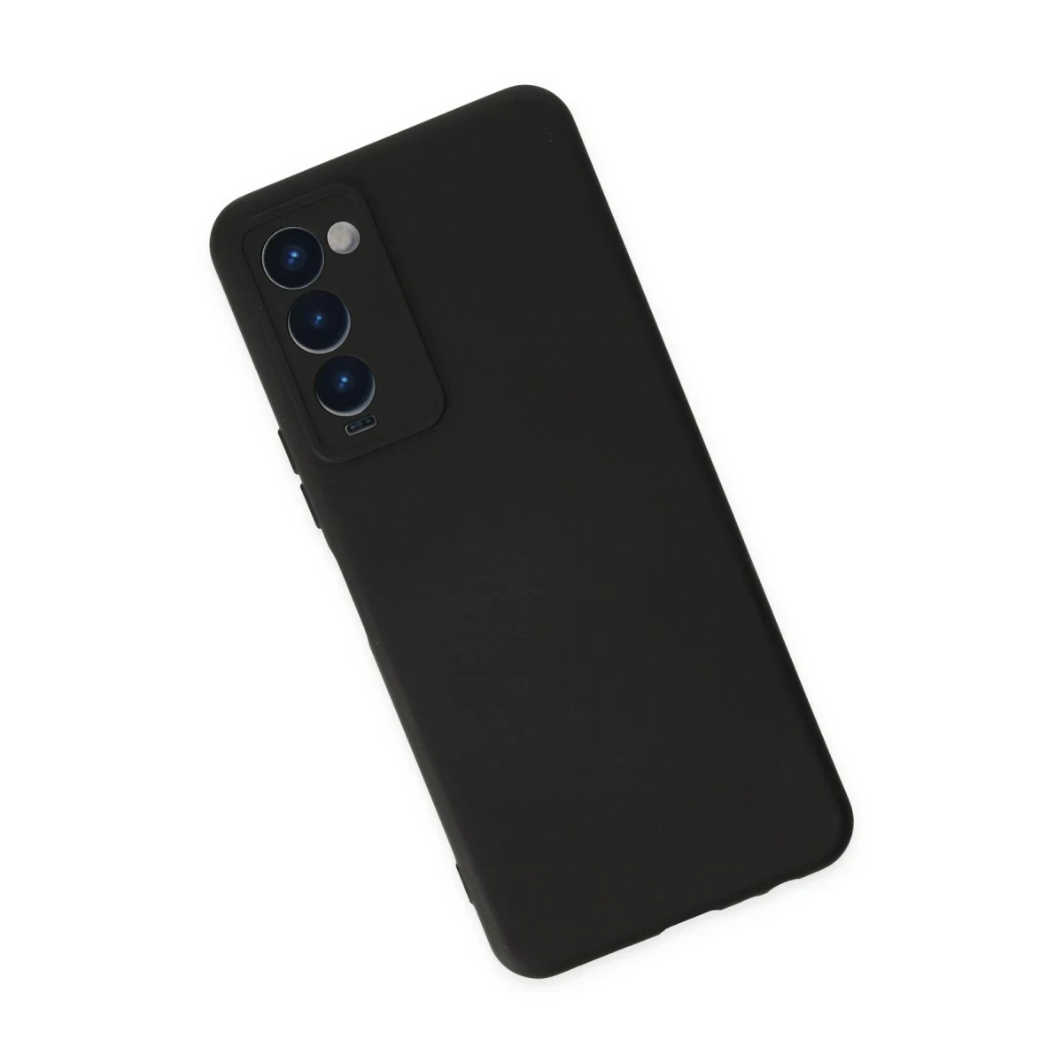 Tecno Camon 18 Kılıf Nano içi Kadife Silikon - Siyah