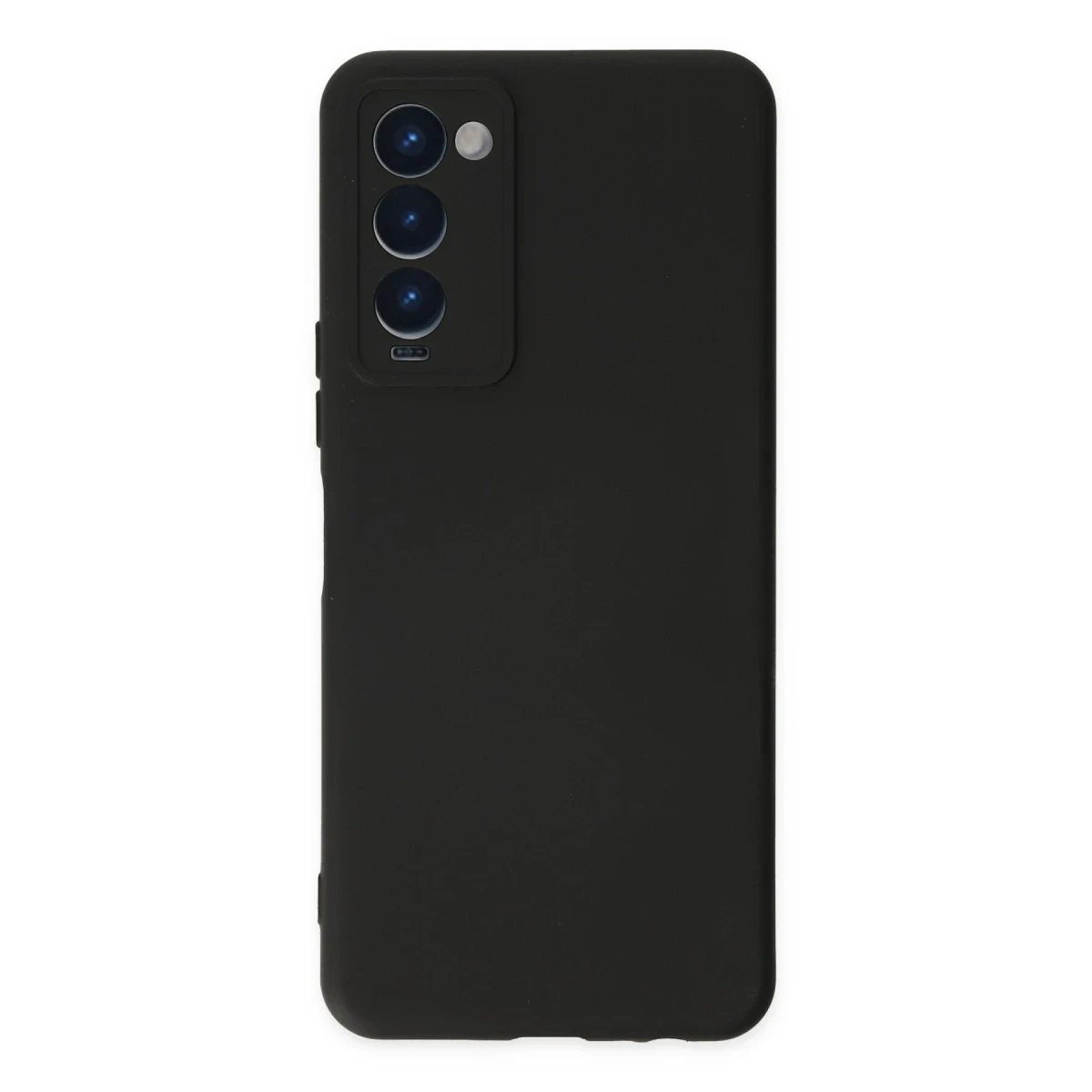 Tecno Camon 18 Kılıf Nano içi Kadife Silikon - Siyah