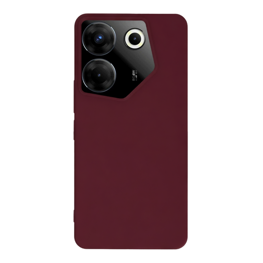 Tecno Camon 20 Pro 5G Kılıf First Silikon - Bordo