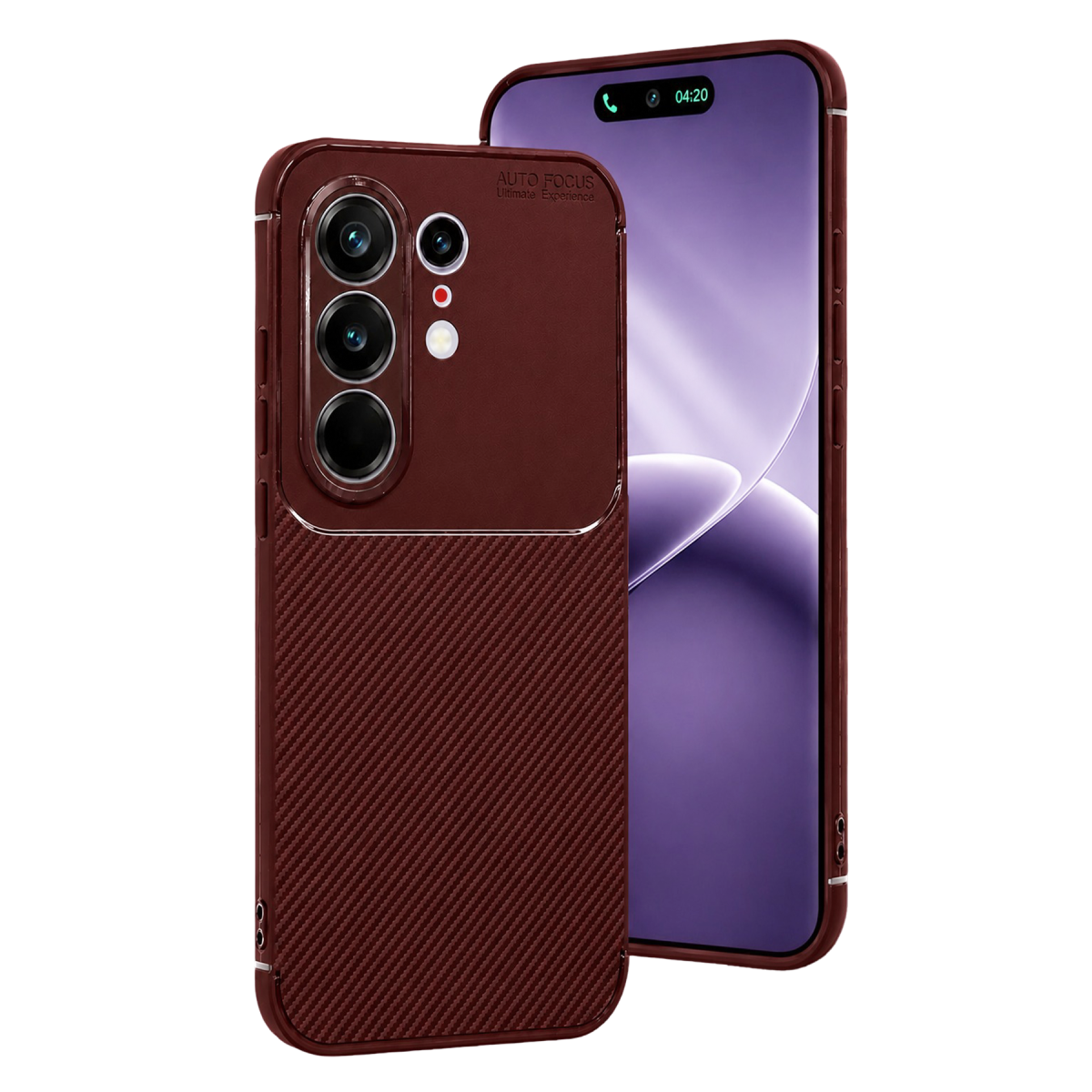 Tecno Camon 50 Pro 5G Auto Focus Karbon Kapak - Bordo