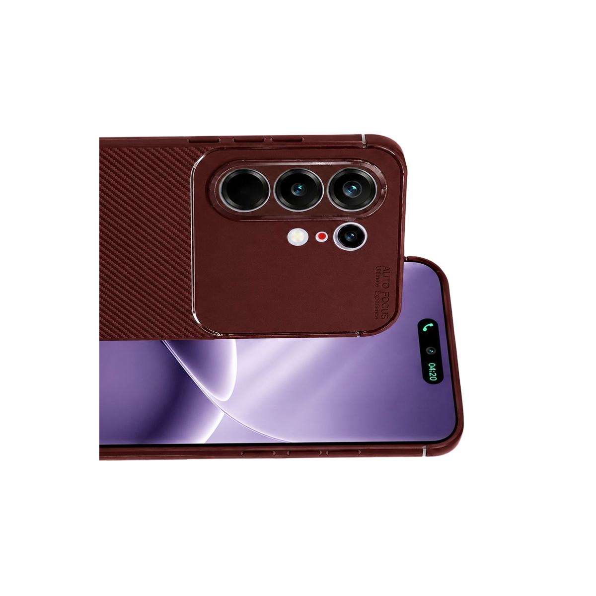 Tecno Camon 50 Pro 5G Auto Focus Karbon Kapak - Bordo
