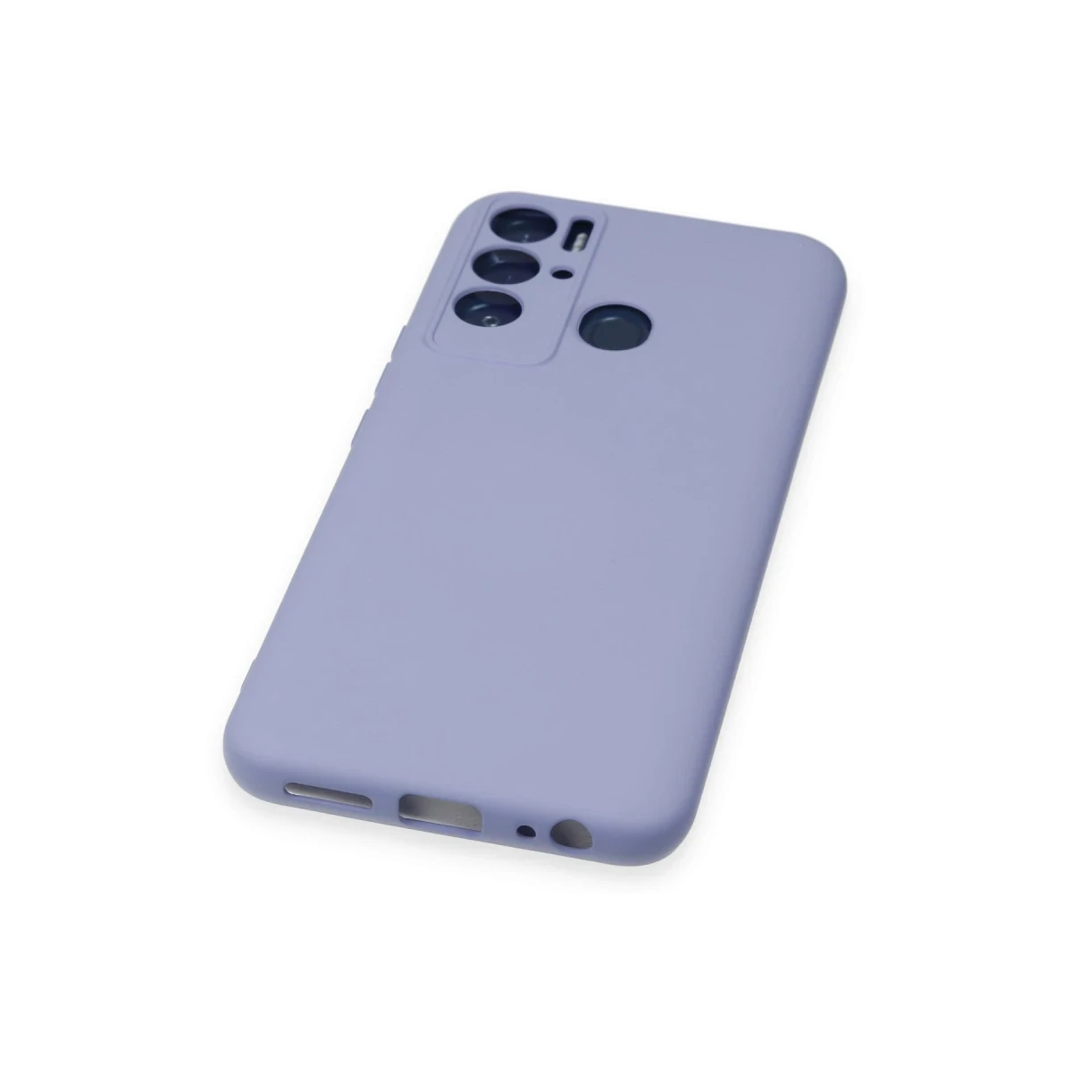 Tecno Pova Neo Kılıf Nano içi Kadife Silikon - Lila