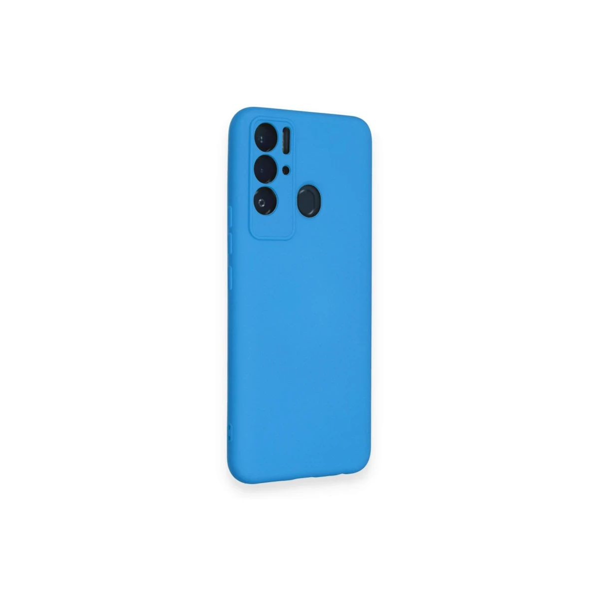 Tecno Pova Neo Kılıf Nano içi Kadife Silikon - Mavi