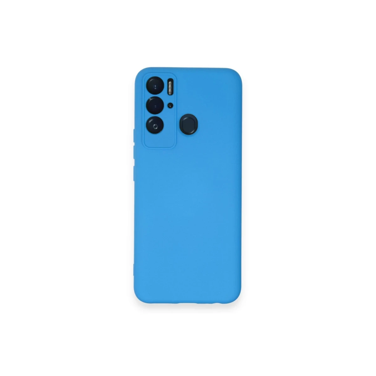 Tecno Pova Neo Kılıf Nano içi Kadife Silikon - Mavi