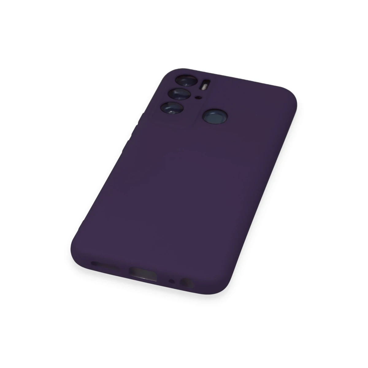 Tecno Pova Neo Kılıf Nano içi Kadife Silikon - Mor