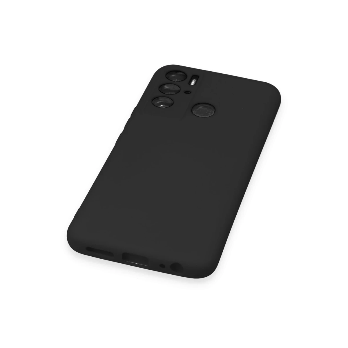 Tecno Pova Neo Kılıf Nano içi Kadife Silikon - Siyah