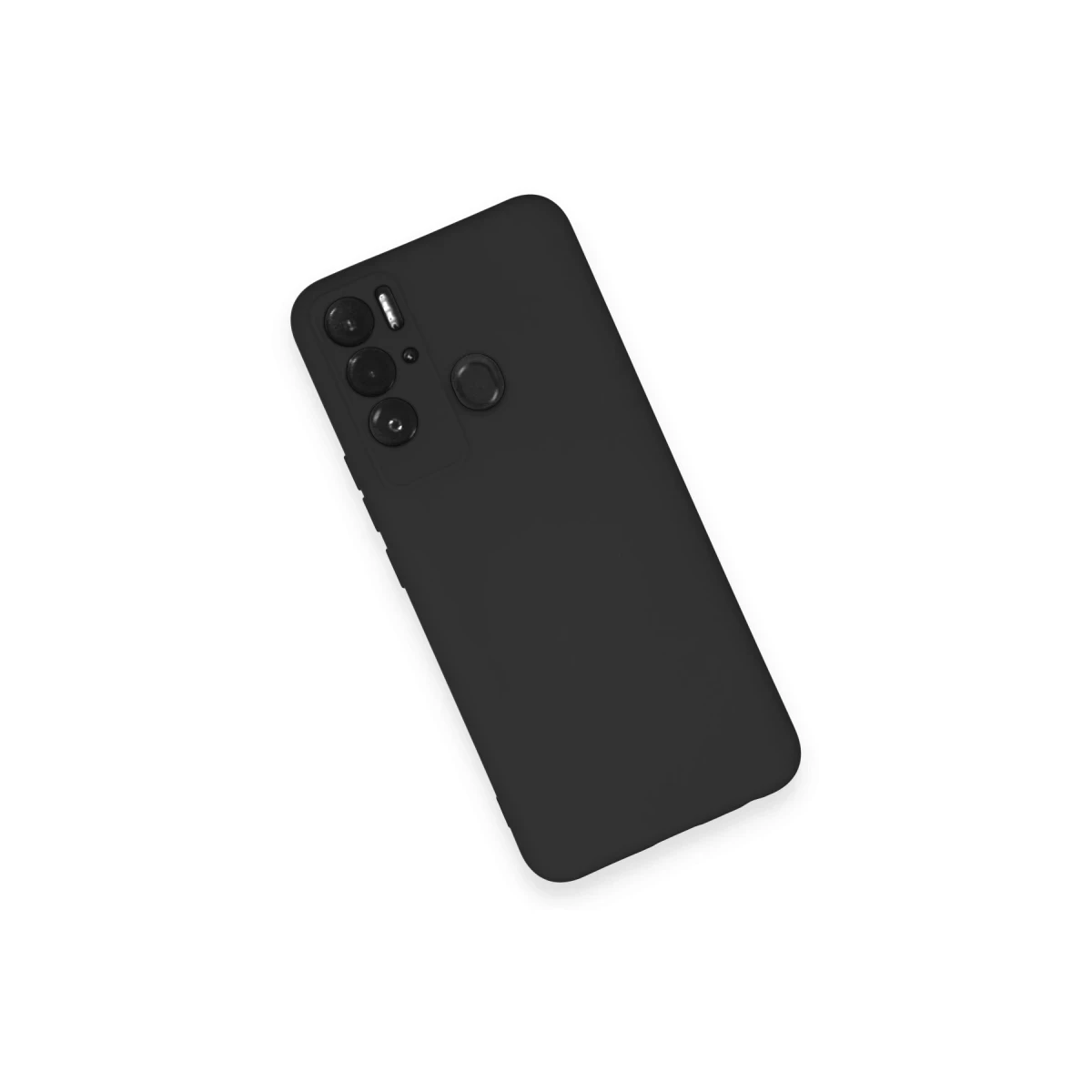 Tecno Pova Neo Kılıf Nano içi Kadife Silikon - Siyah