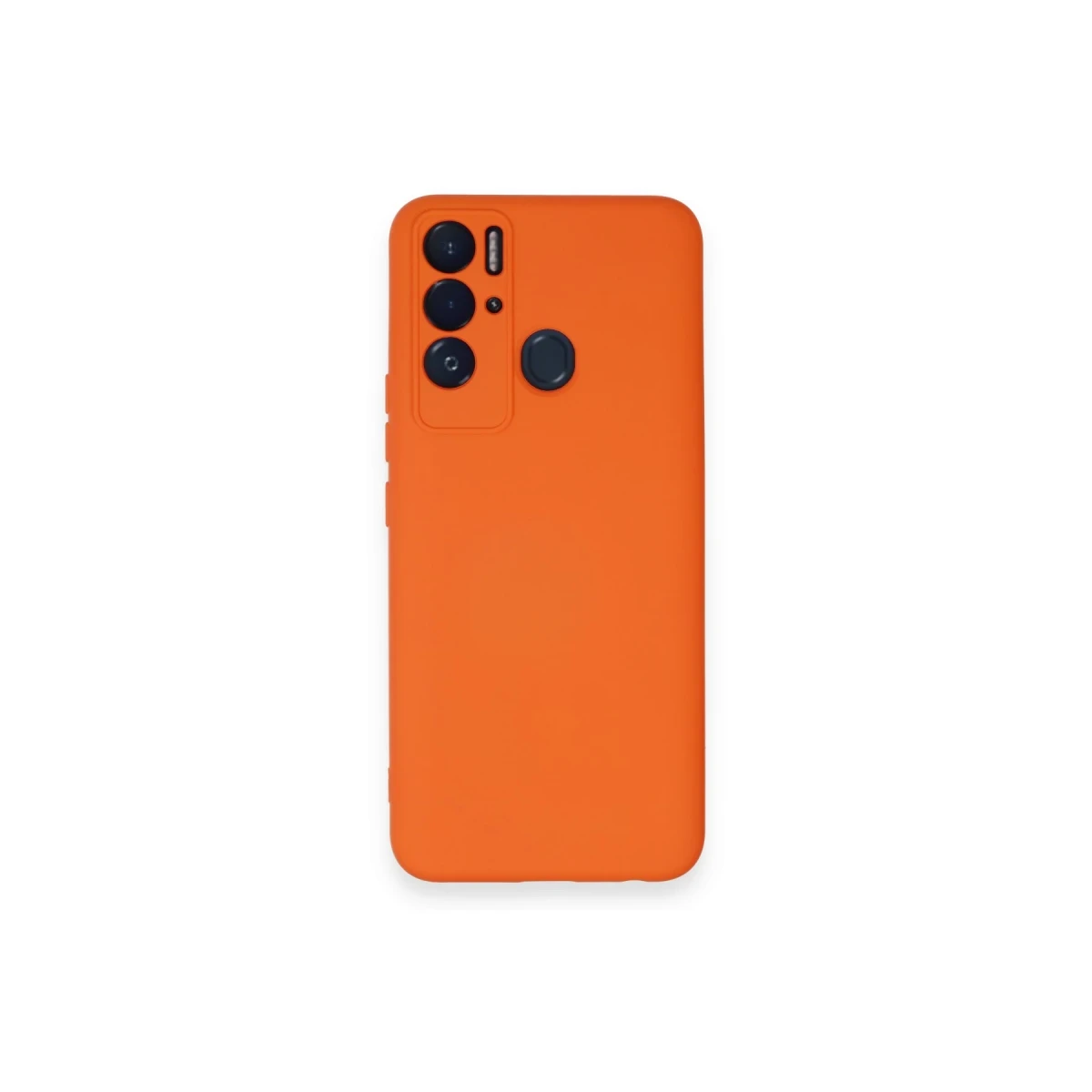 Tecno Pova Neo Kılıf Nano içi Kadife Silikon - Turuncu