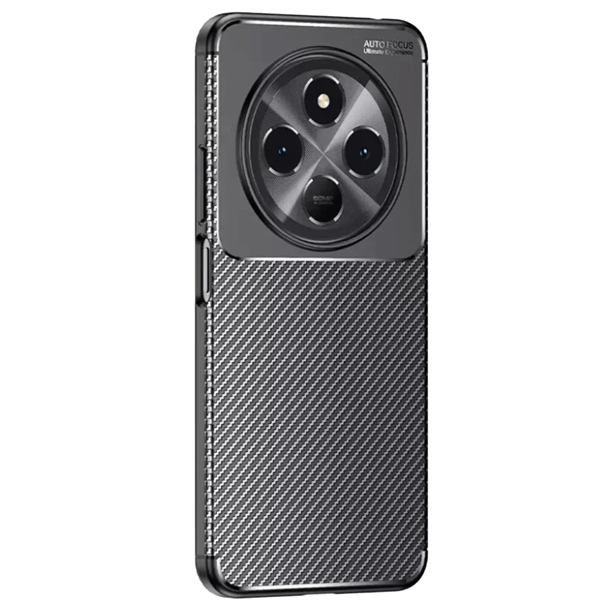 Tecno Spark 30C Kılıf Auto Focus Karbon Kapak - Siyah