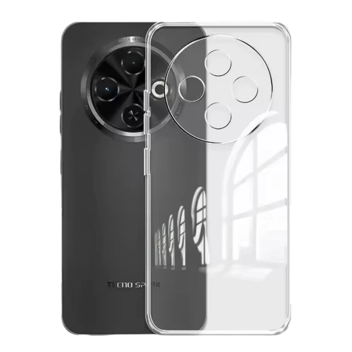 Tecno Spark 30C Kılıf Lüx Şeffaf Silikon