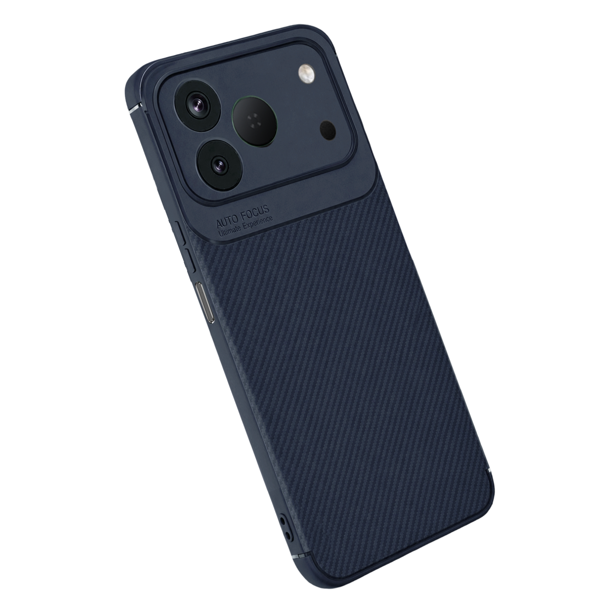 Tecno Spark 50 4G Auto Focus Karbon Kapak - Lacivert