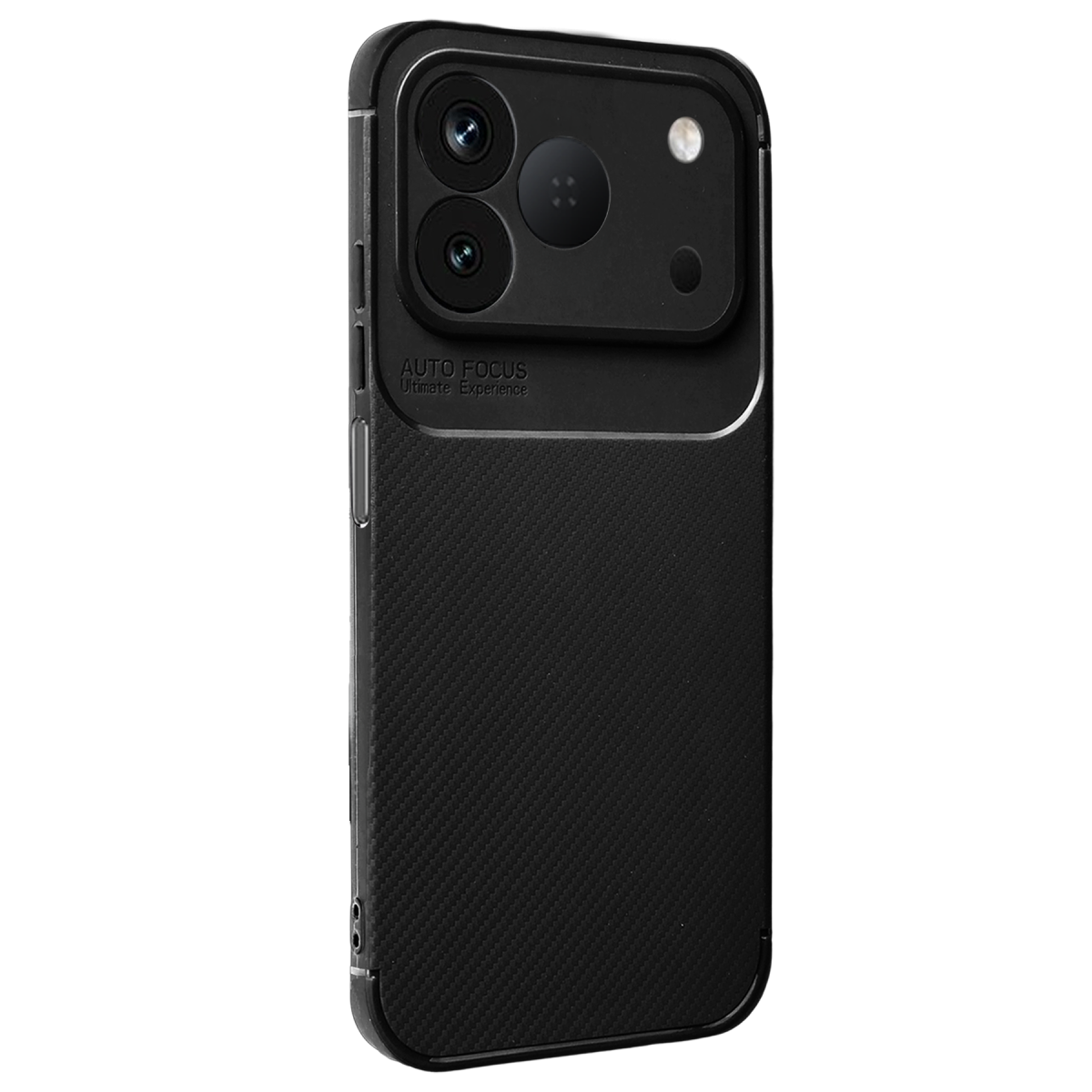 Tecno Spark 50 4G Auto Focus Karbon Kapak - Siyah