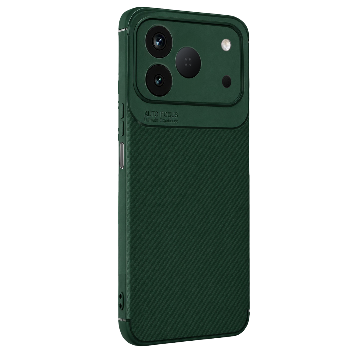 Tecno Spark 50 4G Auto Focus Karbon Kapak - Yeşil